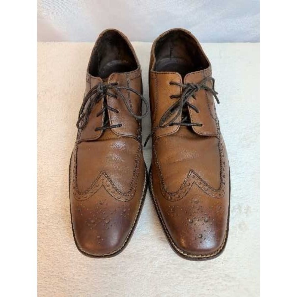 Florsheim 14137 Wingtip Oxford Shoes Mens Sz 12D‎ Leather Brown Dress
